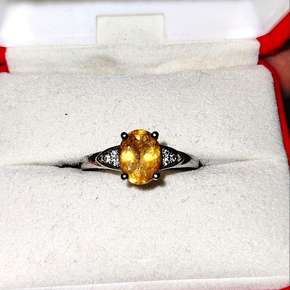 Vintage citrine Ring sz 8